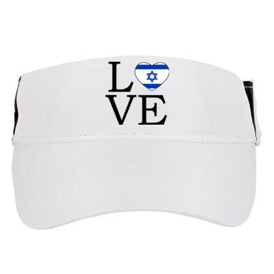 Israel Love Stand With Israel Adult Drive Performance Visor