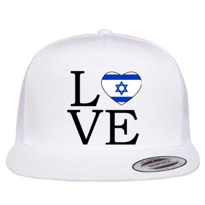 Israel Love Stand With Israel Flat Bill Trucker Hat