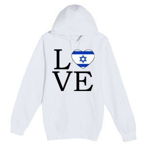 Israel Love Stand With Israel Premium Pullover Hoodie