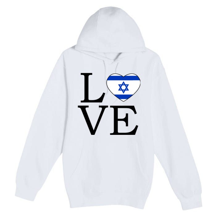 Israel Love Stand With Israel Premium Pullover Hoodie