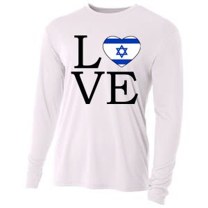 Israel Love Stand With Israel Cooling Performance Long Sleeve Crew