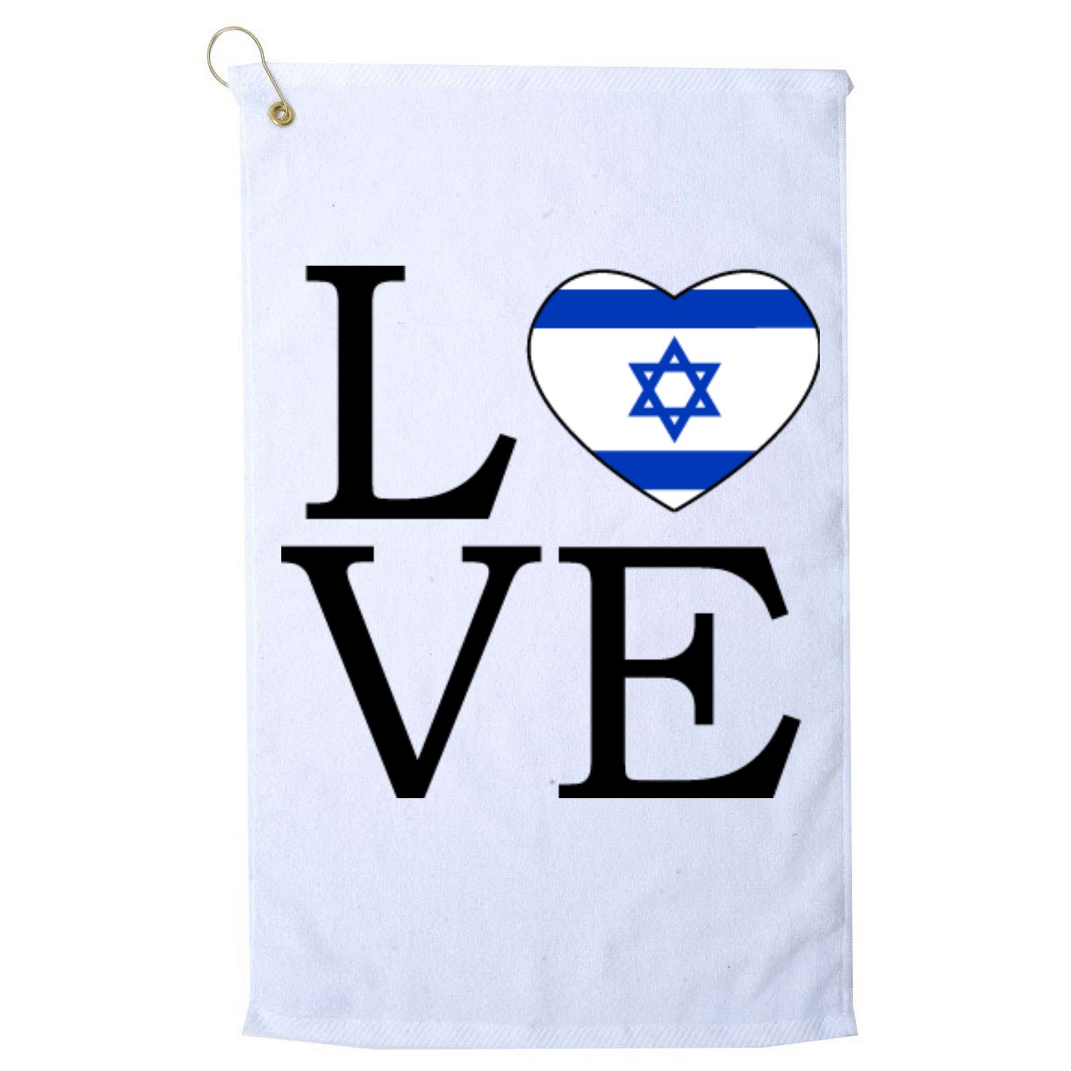 Israel Love Stand With Israel Golf Towel