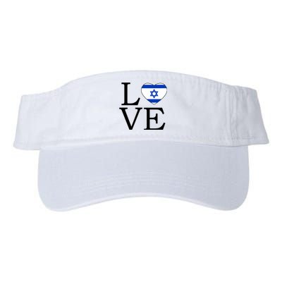 Israel Love Stand With Israel Valucap Bio-Washed Visor