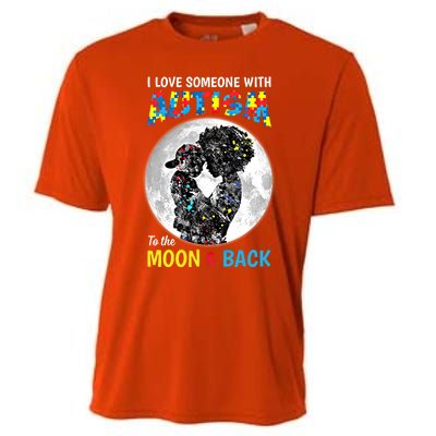 I Love Someone With Autism To The Moon And Back Cool Gift Cooling Performance Crew T-Shirt