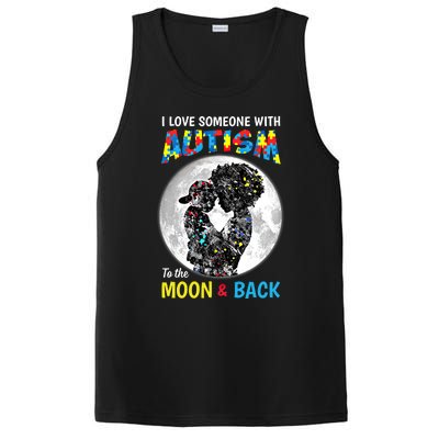 I Love Someone With Autism To The Moon And Back Cool Gift PosiCharge Competitor Tank