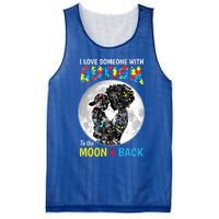 I Love Someone With Autism To The Moon And Back Cool Gift Mesh Reversible Basketball Jersey Tank