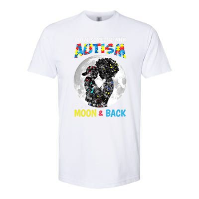 I Love Someone With Autism To The Moon And Back Cool Gift Softstyle CVC T-Shirt