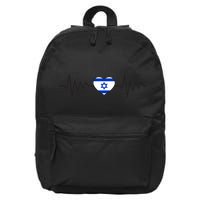 Israel Love Stand With Israel 16 in Basic Backpack