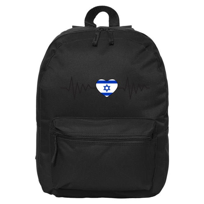 Israel Love Stand With Israel 16 in Basic Backpack