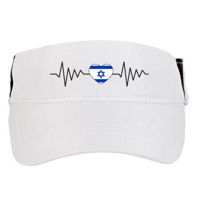 Israel Love Stand With Israel Adult Drive Performance Visor