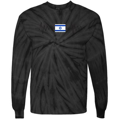 Israel Love Stand With Israel Tie-Dye Long Sleeve Shirt