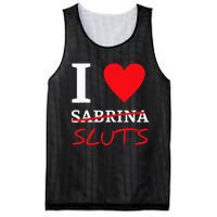 I Love Sabrina Sluts Apparel Mesh Reversible Basketball Jersey Tank