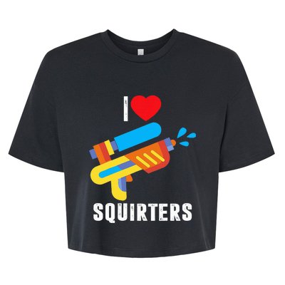 I Love Squirters Bella+Canvas Jersey Crop Tee