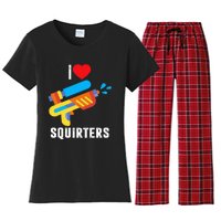 I Love Squirters Women's Flannel Pajama Set