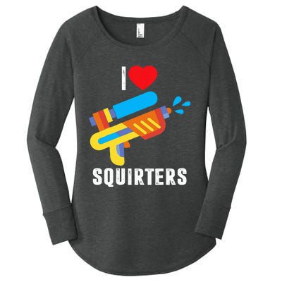 I Love Squirters Women's Perfect Tri Tunic Long Sleeve Shirt