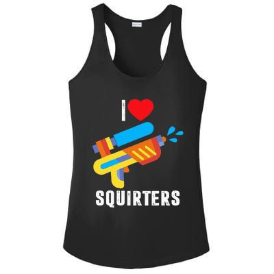 I Love Squirters Ladies PosiCharge Competitor Racerback Tank