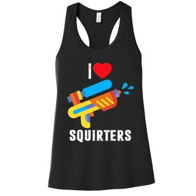 I Love Squirters Women's Racerback Tank