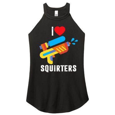 I Love Squirters Women's Perfect Tri Rocker Tank