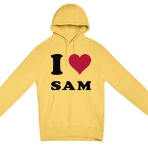 I Love Sam Premium Pullover Hoodie