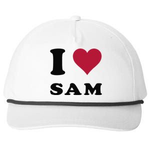 I Love Sam Snapback Five-Panel Rope Hat