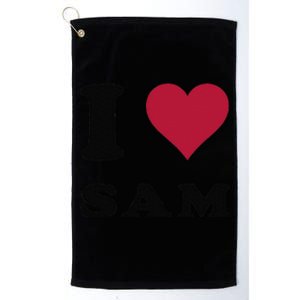 I Love Sam Platinum Collection Golf Towel