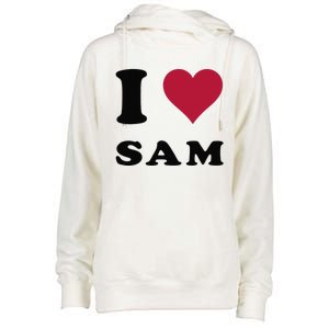 I Love Sam Womens Funnel Neck Pullover Hood