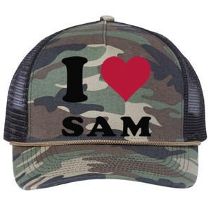 I Love Sam Retro Rope Trucker Hat Cap