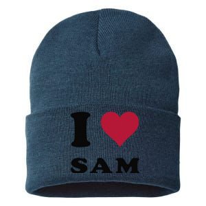 I Love Sam Sustainable Knit Beanie