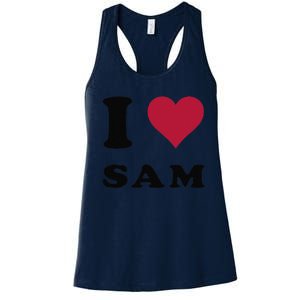 I Love Sam Women's Racerback Tank