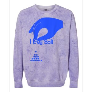 I Love Salt Tee Colorblast Crewneck Sweatshirt