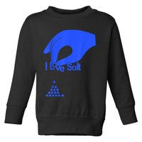 I Love Salt Tee Toddler Sweatshirt