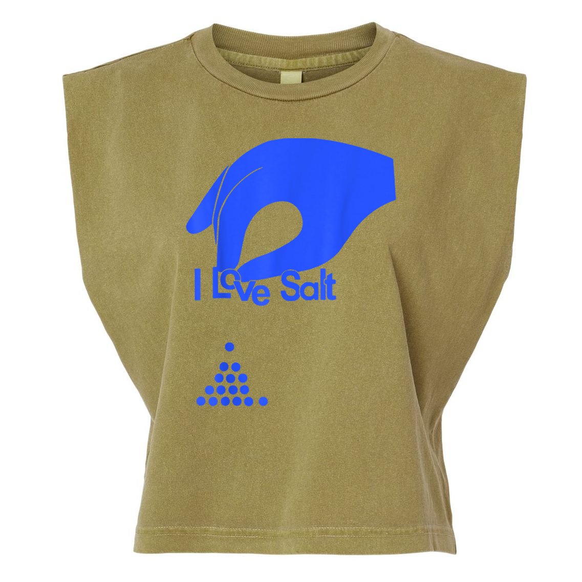 I Love Salt Tee Garment-Dyed Women's Muscle Tee