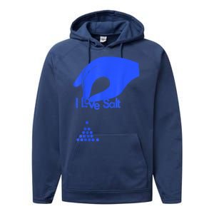 I Love Salt Tee Performance Fleece Hoodie