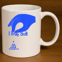 I Love Salt Tee 11oz C Handle Ceramic Mug