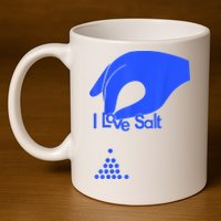 I Love Salt Tee 11oz C Handle Ceramic Mug