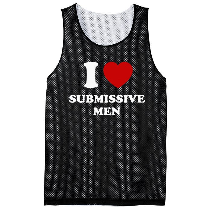 I Love Submissive M.E.N Mesh Reversible Basketball Jersey Tank