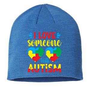 I Love Someone With Autism Autism Awareness Month 2024 Meaningful Gift Sustainable Beanie