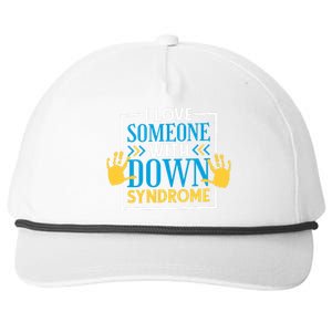 I Love Someone With Down Syndrome Family Down Syndrome Snapback Five-Panel Rope Hat