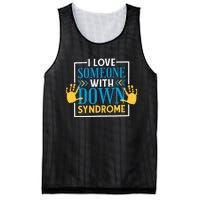 I Love Someone With Down Syndrome Family Down Syndrome Mesh Reversible Basketball Jersey Tank