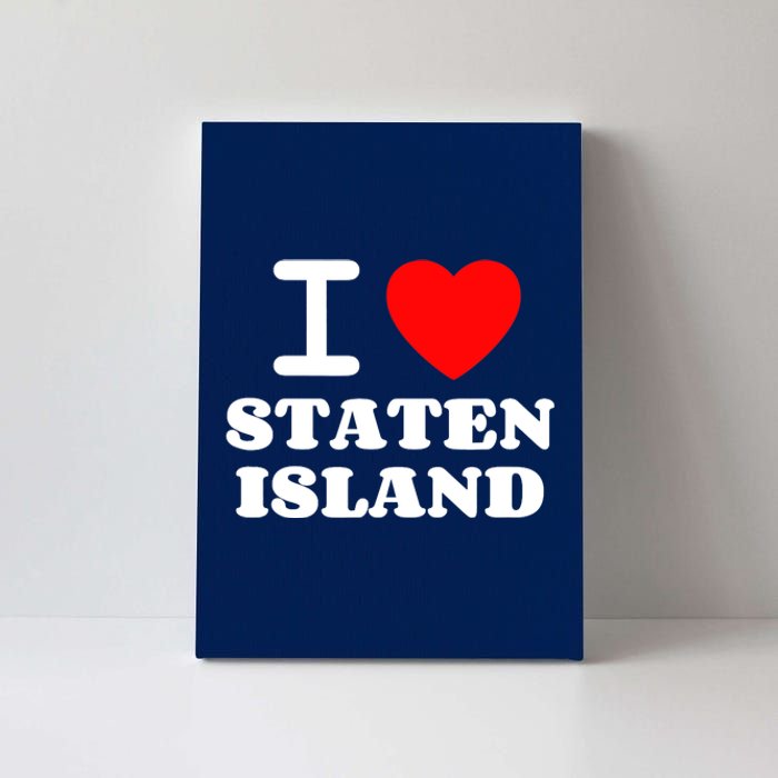 I Love Staten Island Canvas