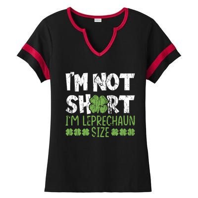 I'm Leprechaun Size I Am Not Short I Am Leprechaun Size Cute Gift Ladies Halftime Notch Neck Tee