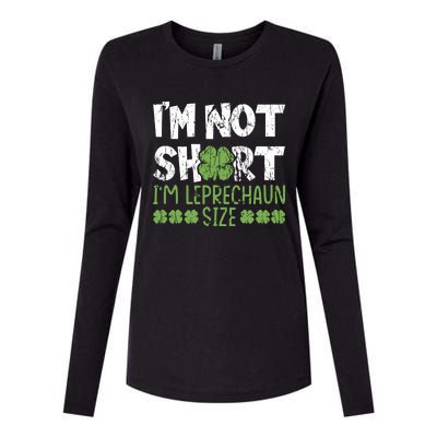 I'm Leprechaun Size I Am Not Short I Am Leprechaun Size Cute Gift Womens Cotton Relaxed Long Sleeve T-Shirt