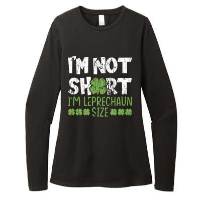 I'm Leprechaun Size I Am Not Short I Am Leprechaun Size Cute Gift Womens CVC Long Sleeve Shirt