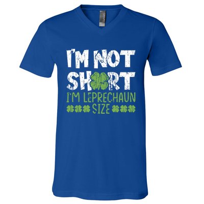 I'm Leprechaun Size I Am Not Short I Am Leprechaun Size Cute Gift V-Neck T-Shirt