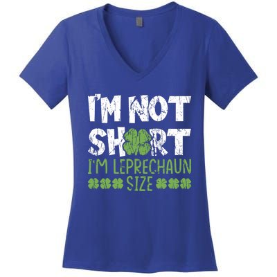 I'm Leprechaun Size I Am Not Short I Am Leprechaun Size Cute Gift Women's V-Neck T-Shirt