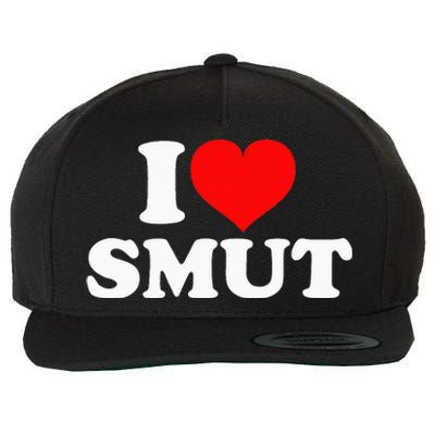 I Love Smut Wool Snapback Cap