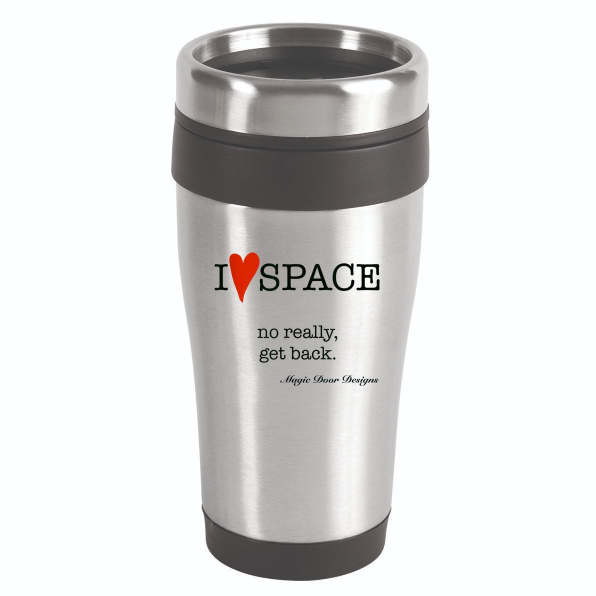 I Love Space Magic Door Designs 16oz Travel Tumbler
