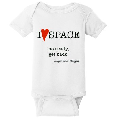 I Love Space Magic Door Designs Baby Bodysuit