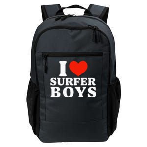 I Love Surfer Boy I Heart Surfer Boy Funny Surf Daily Commute Backpack