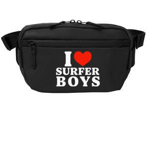 I Love Surfer Boy I Heart Surfer Boy Funny Surf Crossbody Pack